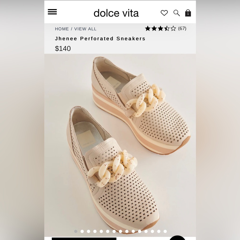 Dolce Vita Jhenee Perforated Sneakers